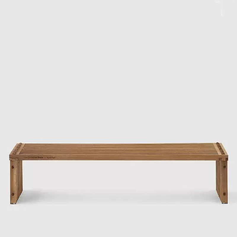 Marie Kondo Natural Shoji Stacking Slatted Wood Shoe Shelf