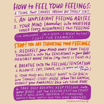 HOW TO FEEL YOUR FEELINGS