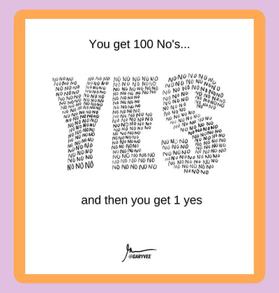 ONE YES CRUSHES 100 NO's