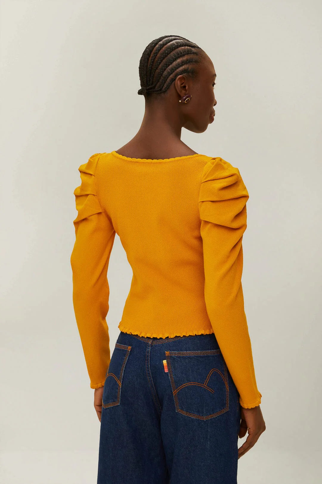 Pleated Sleeve Top