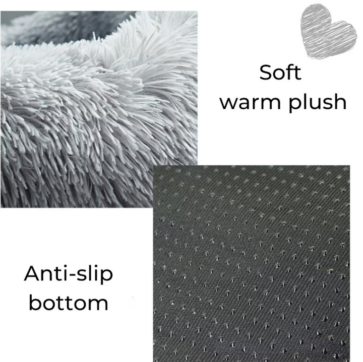Plush Calming Cat Bed