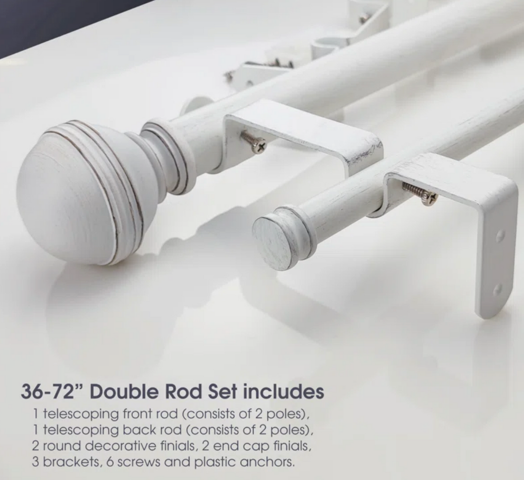 Double Curtain Rods