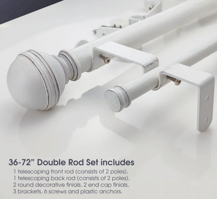 Double Curtain Rods
