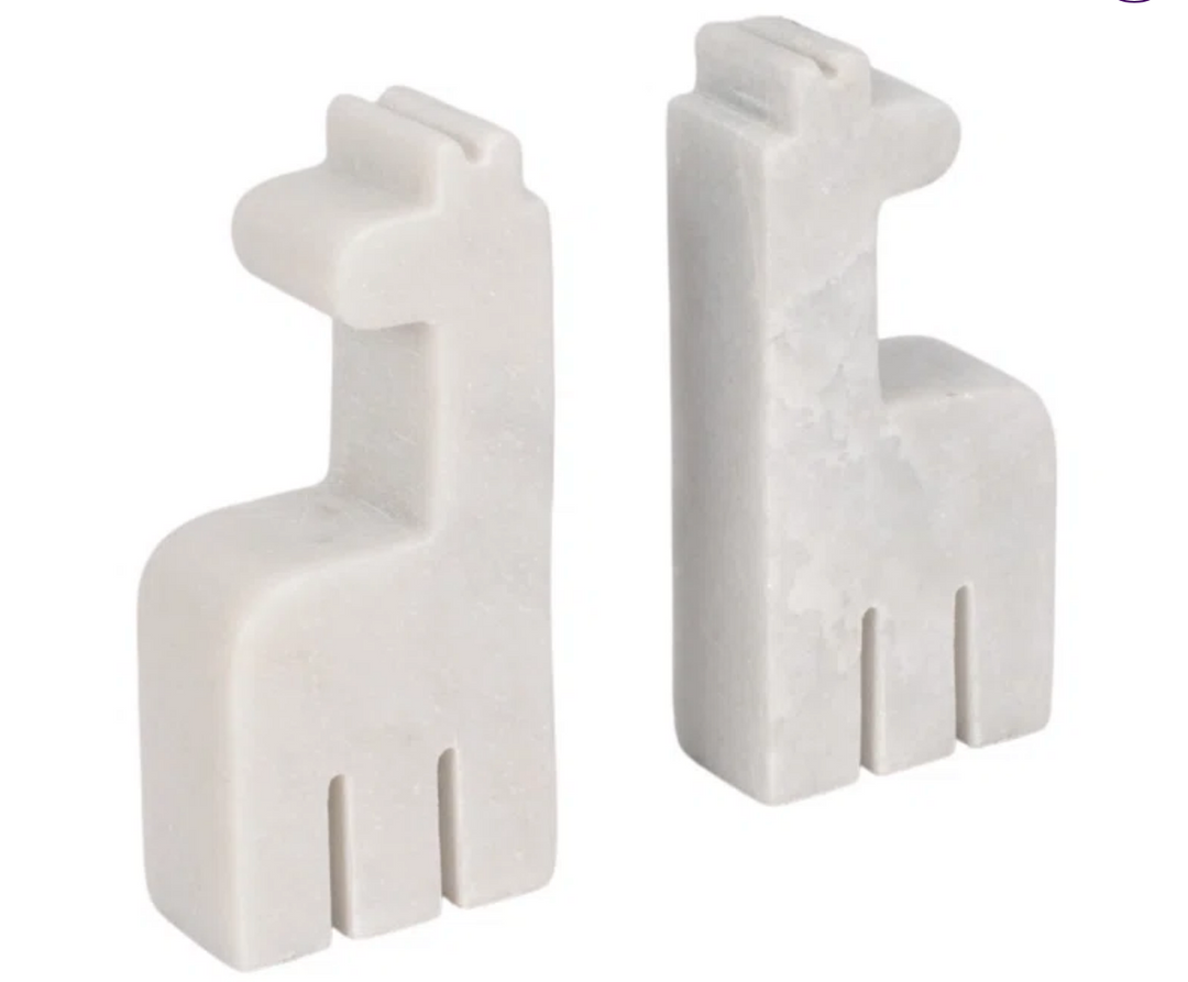 Animal Marble Bookends