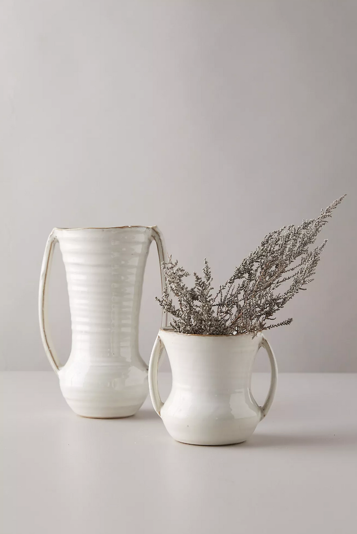 Vanilla Ceramic Vases