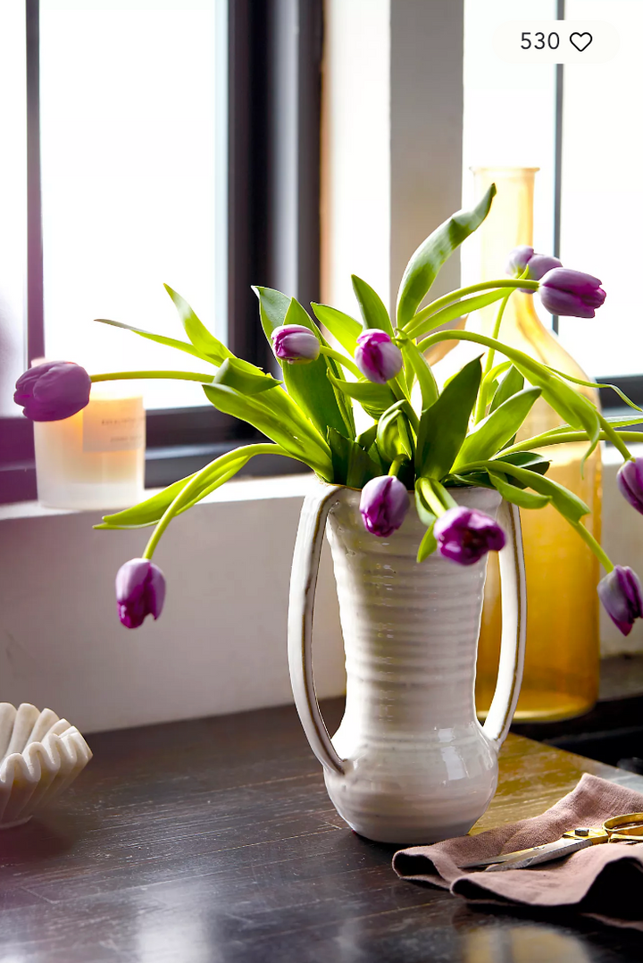 Vanilla Ceramic Vases