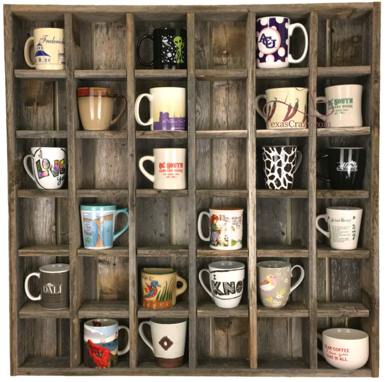 Rustic Cubby Shelf