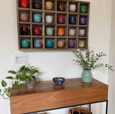 Rustic Cubby Shelf