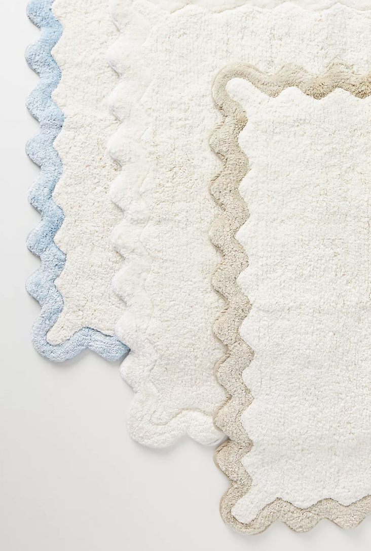 Scalloped Bath Mat