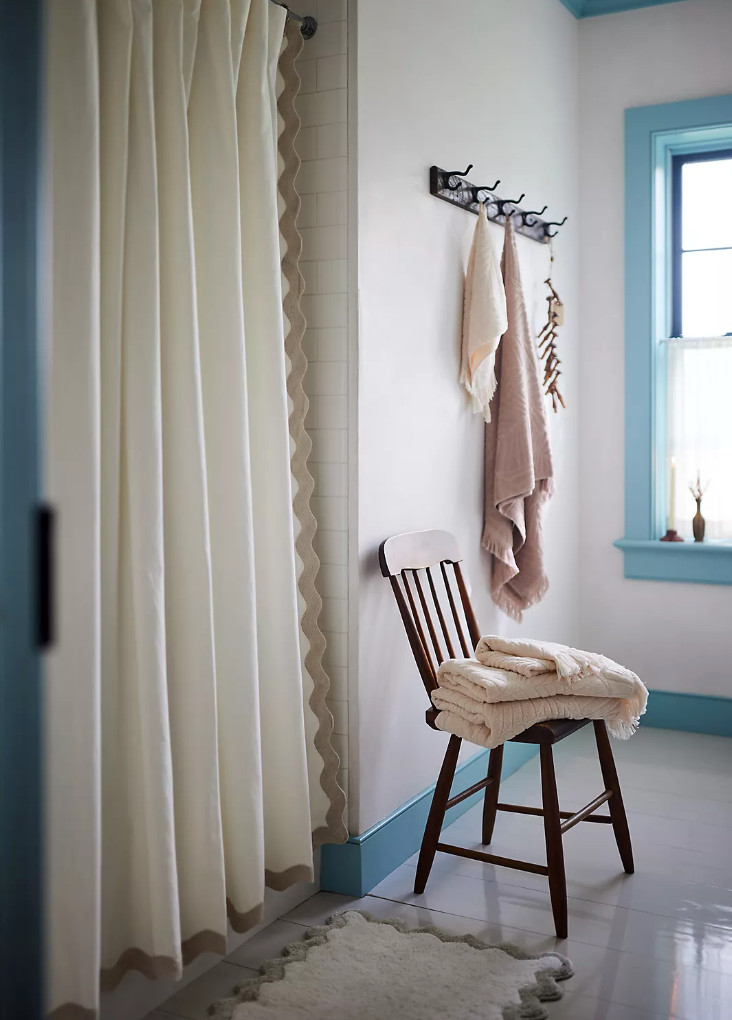 Scalloped Shower Curtain