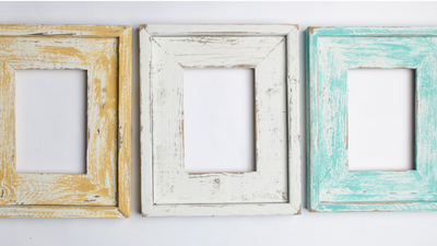 Whitewashed Rustic Frame