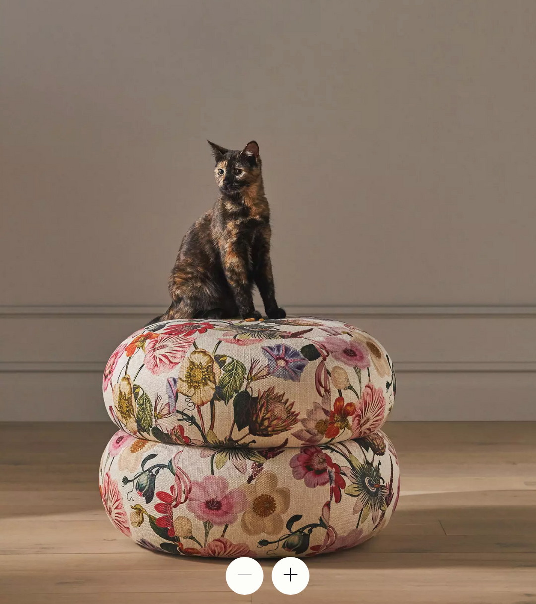 Muntz Velvet Ottoman