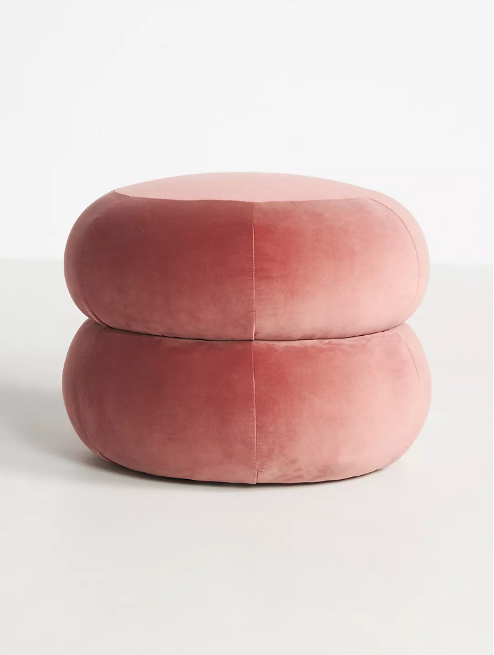 Muntz Velvet Ottoman