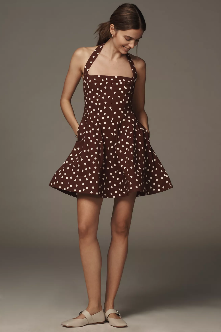 Cigarette Girl Halter Dress