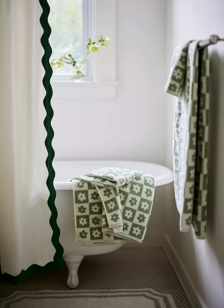 Scalloped Shower Curtain