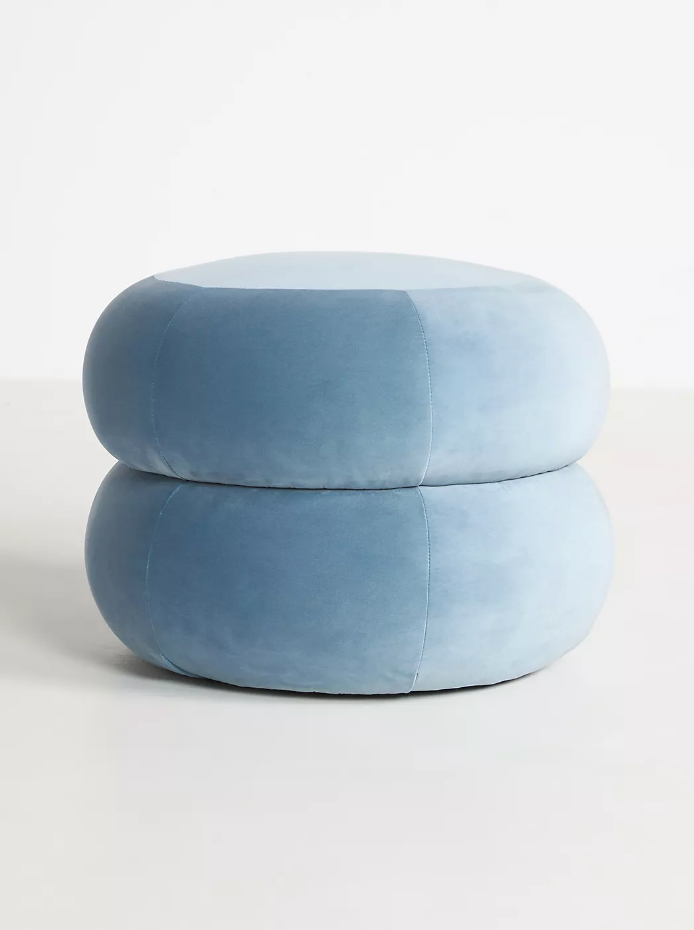 Muntz Velvet Ottoman