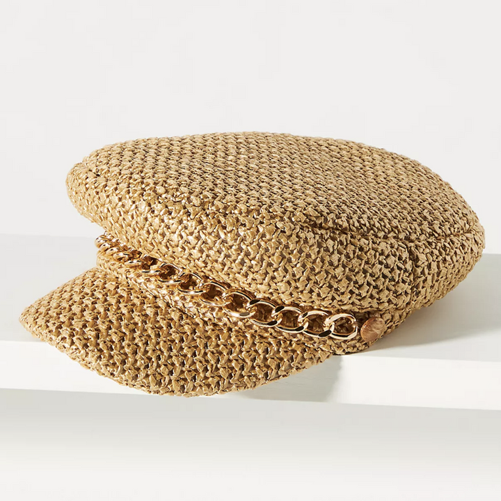Eugenia Kim Marina Woven Bakersboy Cap