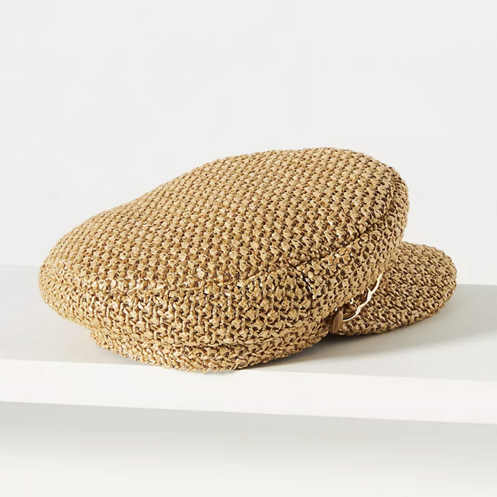 Eugenia Kim Marina Woven Bakersboy Cap