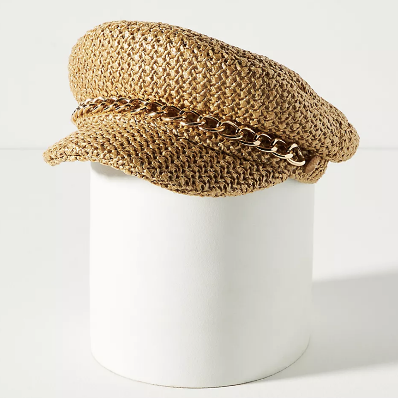 Eugenia Kim Marina Woven Bakersboy Cap