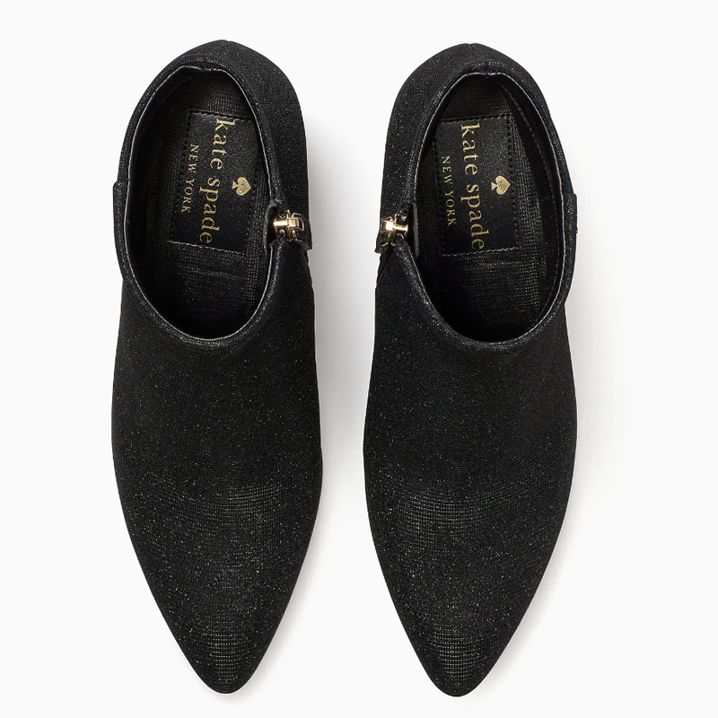 Kate spade black booties shop