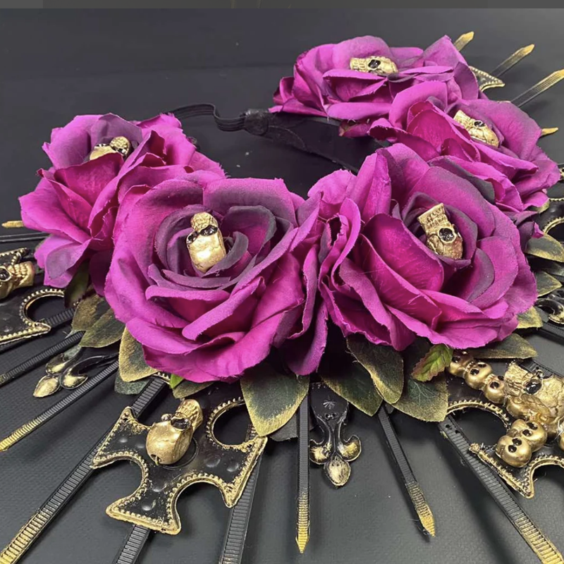 Skulls and Roses Queen Crown