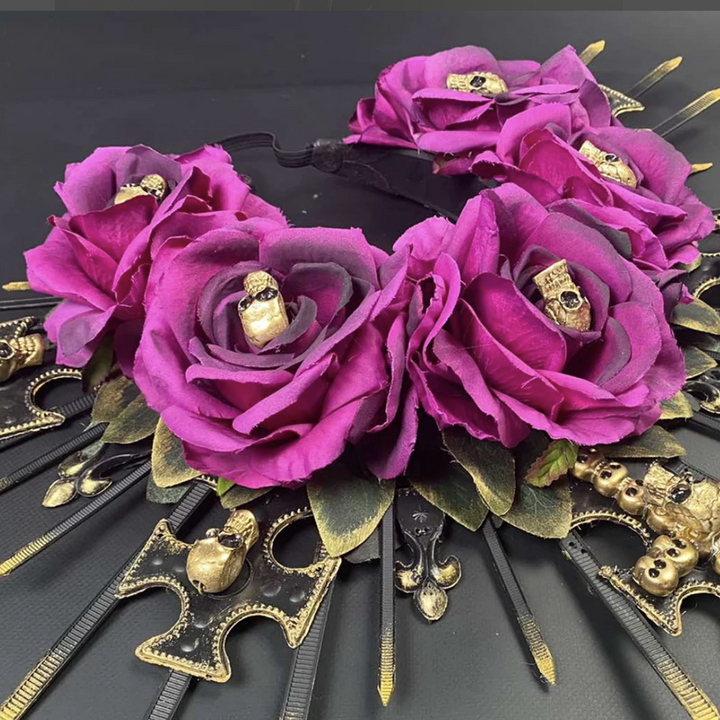 Skulls and Roses Queen Crown