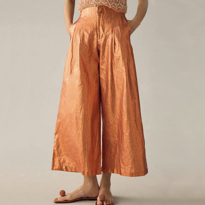 Lahntropy Copper Metallic Culottes