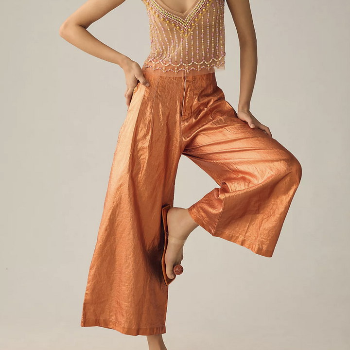 Lahntropy Copper Metallic Culottes