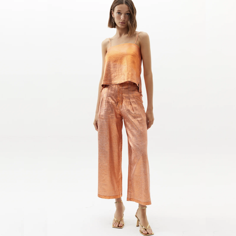 Lahntropy Copper Metallic Culottes
