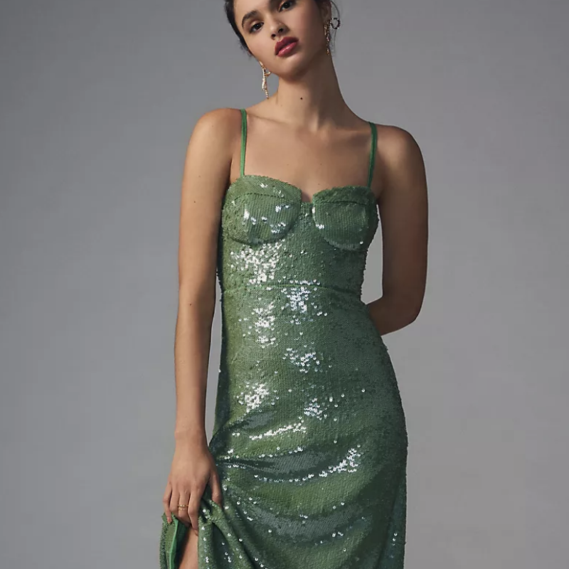 Verb Green Sequin Dress