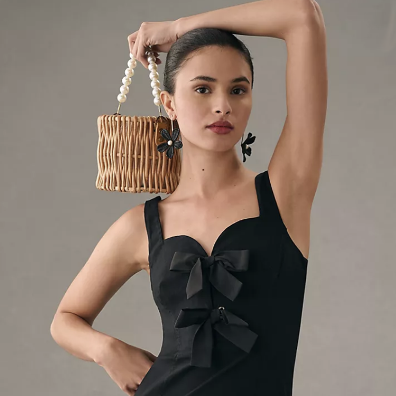 Raffia Flower Earrings