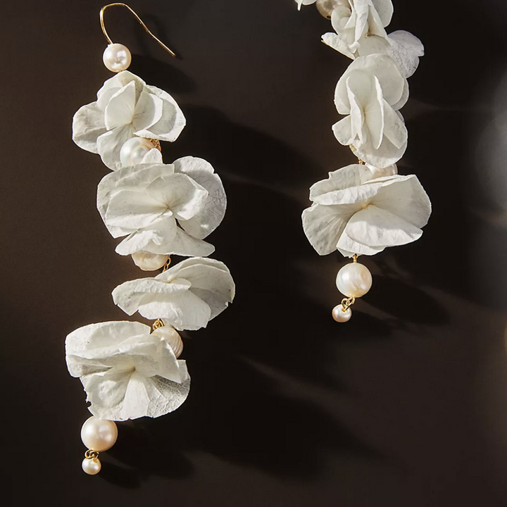 Elsa Real Flower Earrings