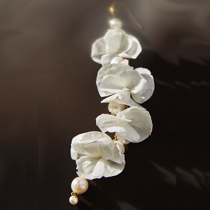 Elsa Real Flower Earrings