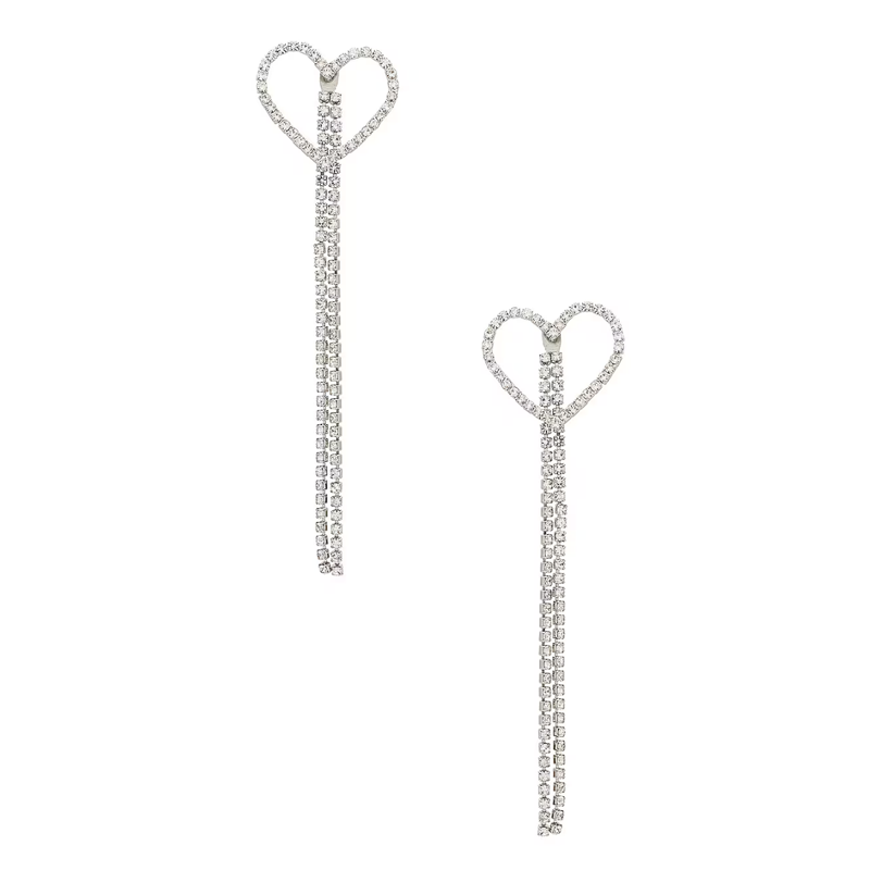 Crystal Heart Earrings