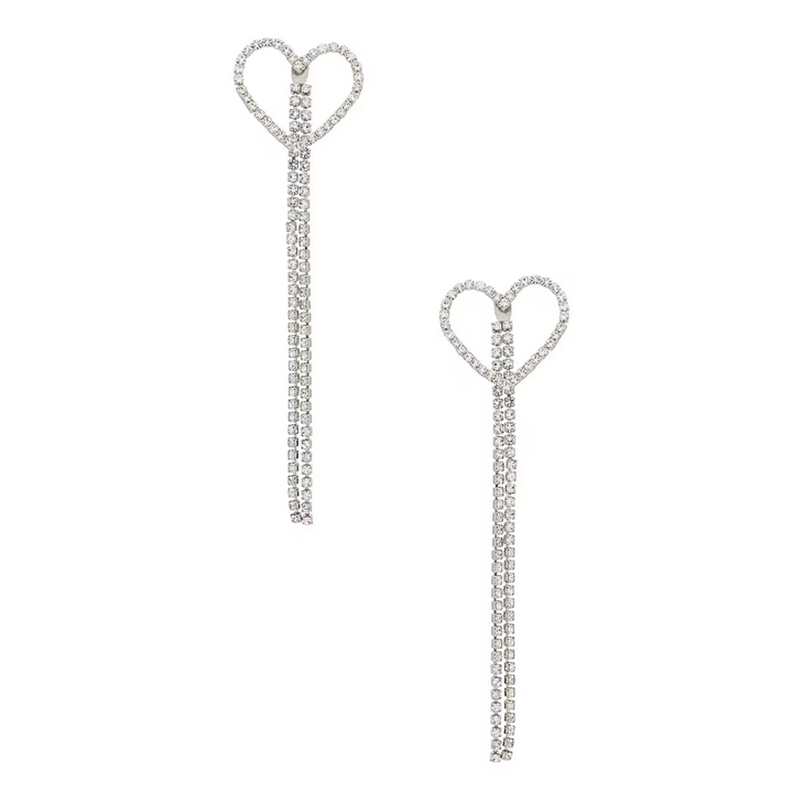 Crystal Heart Earrings