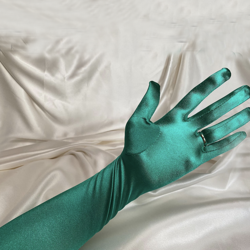 Stretch Satin Opera Gloves