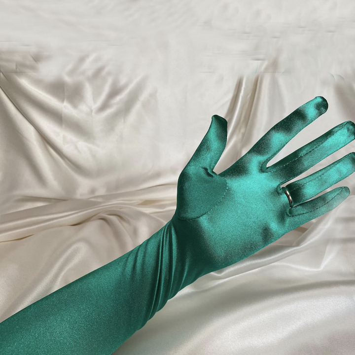 Stretch Satin Opera Gloves