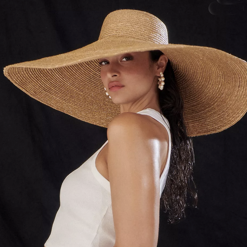San Diego Hat Co. Oversized Floppy Straw Hat