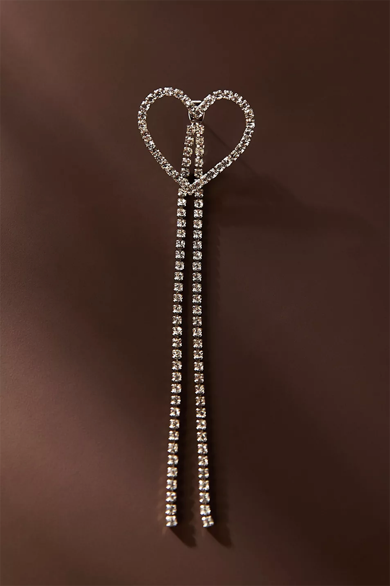 Crystal Heart Earrings