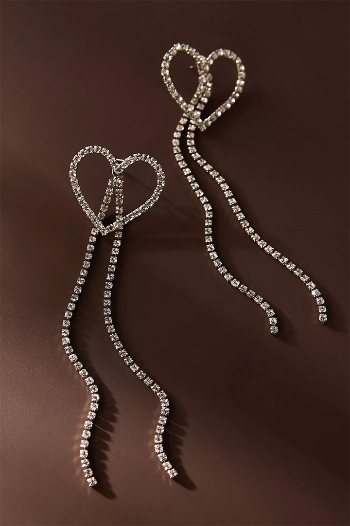 Crystal Heart Earrings