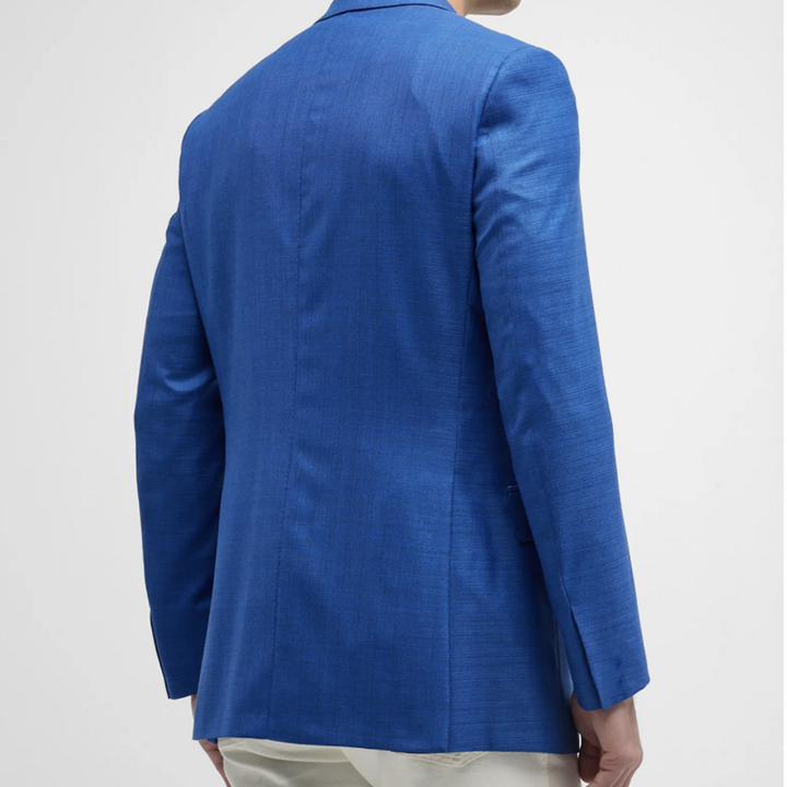 Textured Wool-Silk Blazer