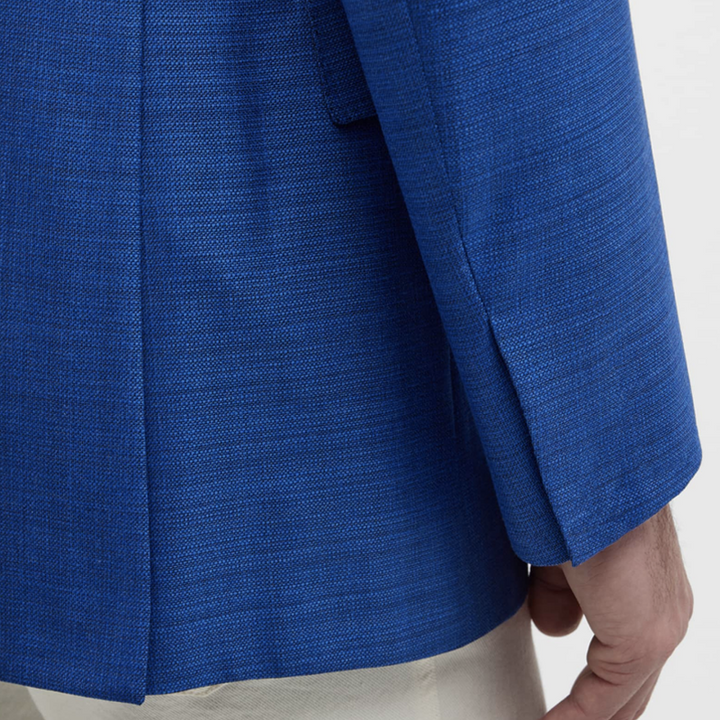 Textured Wool-Silk Blazer