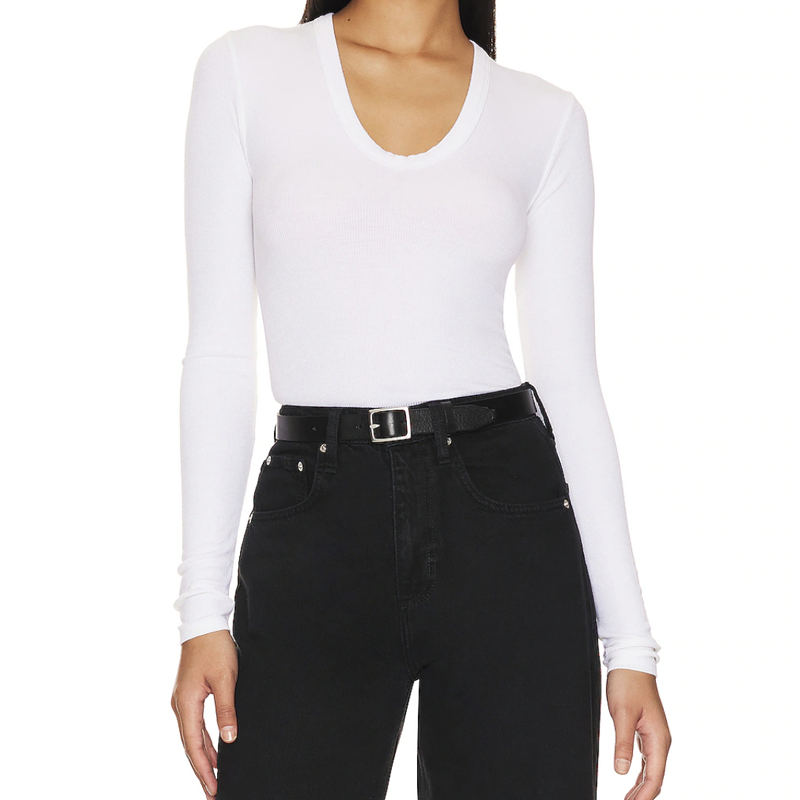 Enza Costa Knit Long-Sleeved Top