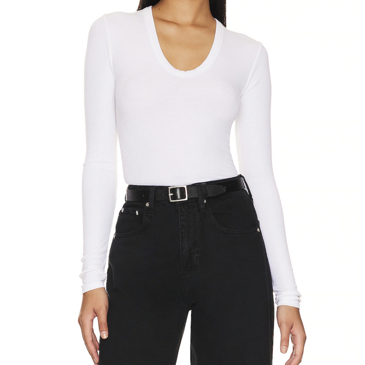 Enza Costa Knit Long-Sleeved Top