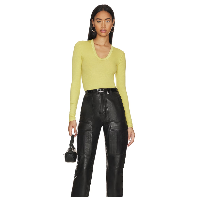 Enza Costa Knit Long-Sleeved Top