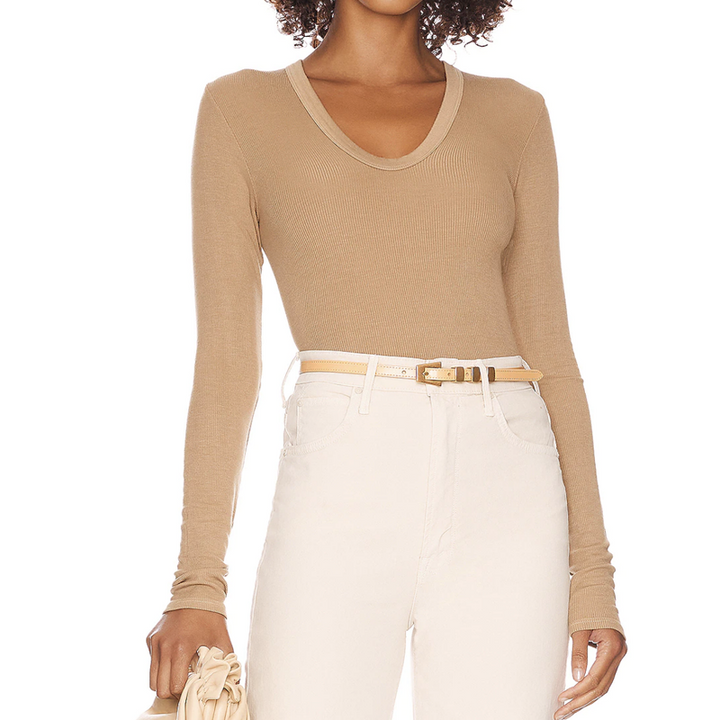 Enza Costa Knit Long-Sleeved Top