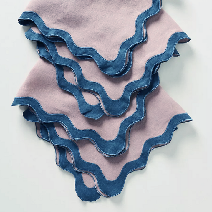 Scalloped Linen Napkins