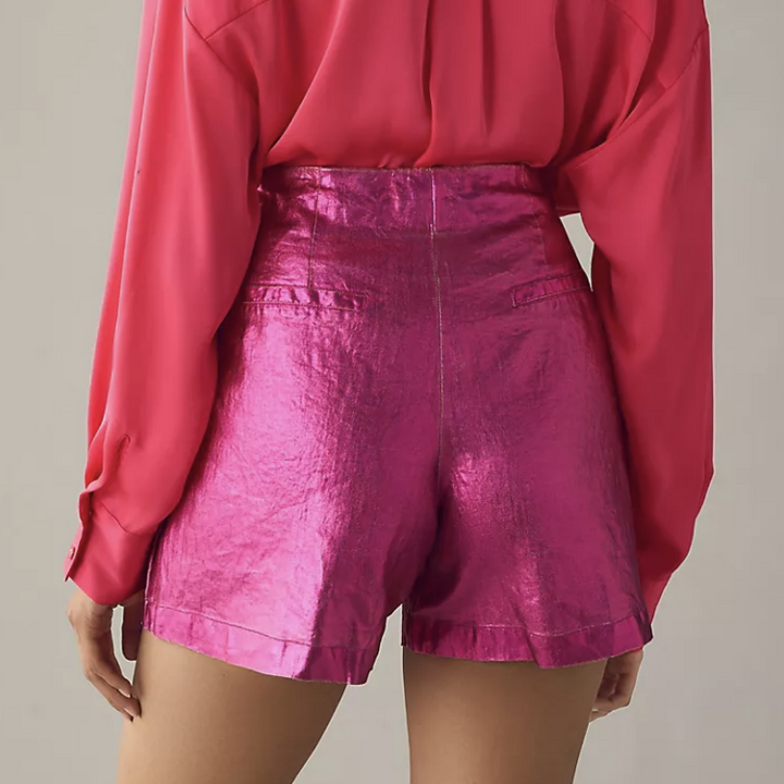 Lahntropy Metallic Coated Shorts