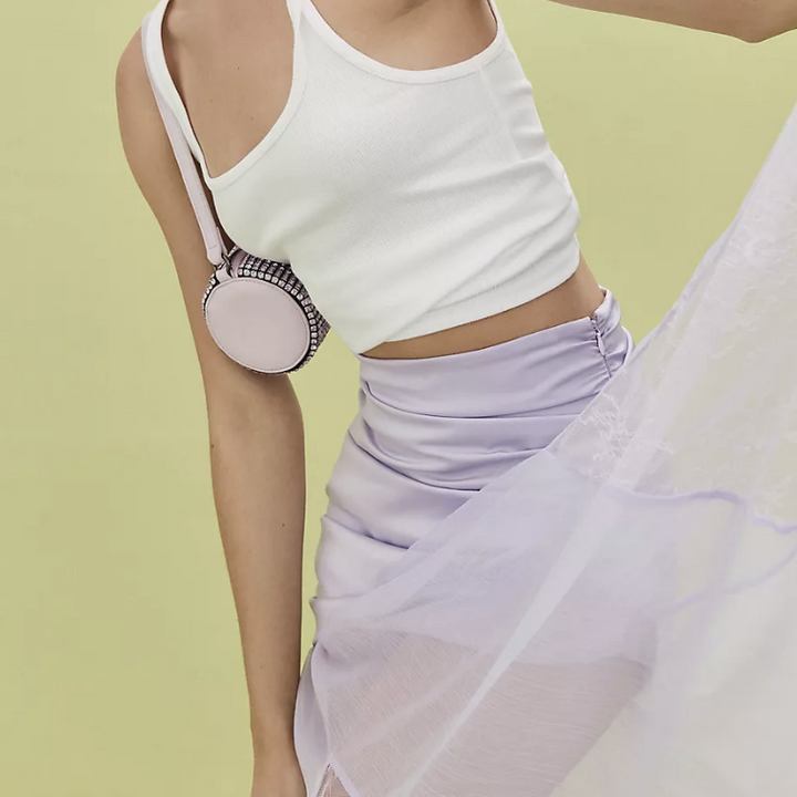 Mare Mare Sheer Overlay Skirt