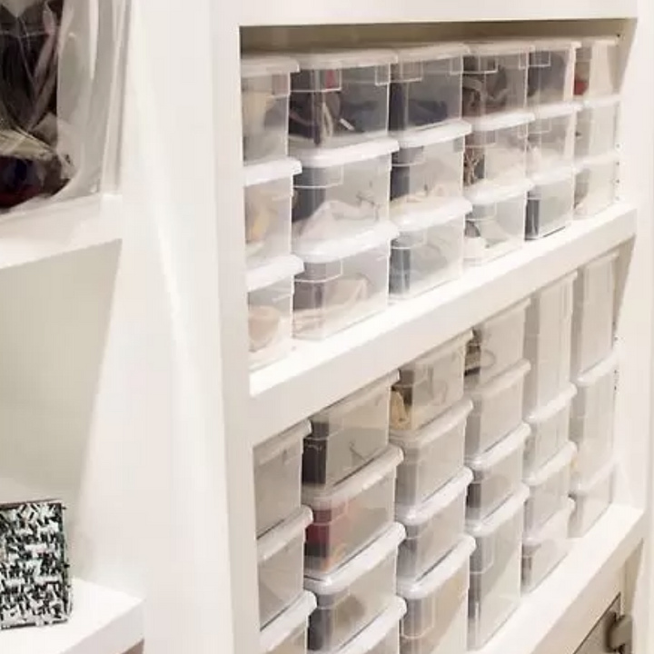Clear Stackable Storage Boxes